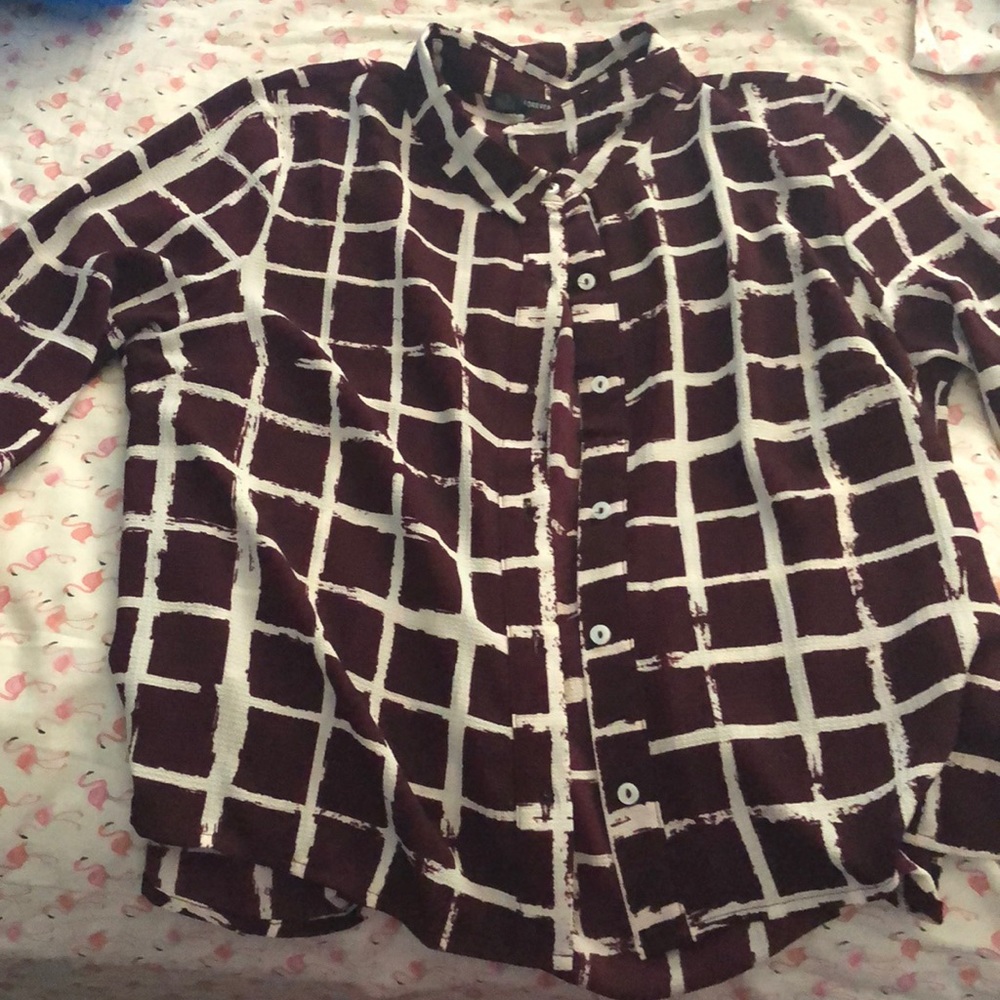 Checkered Long Sleeve button up